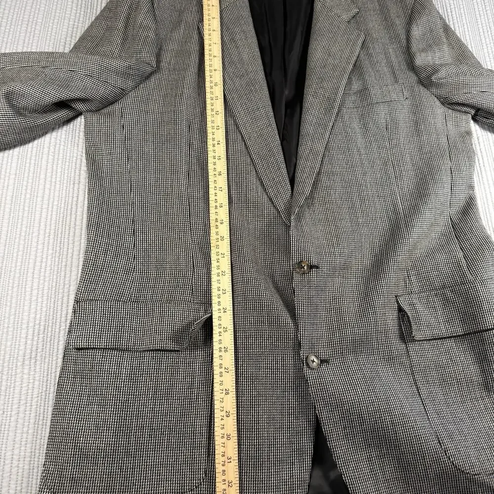 Southwick Blazer Mens 48R Gray Fleck Tweed Wool Made In USA Ivy League Heritage